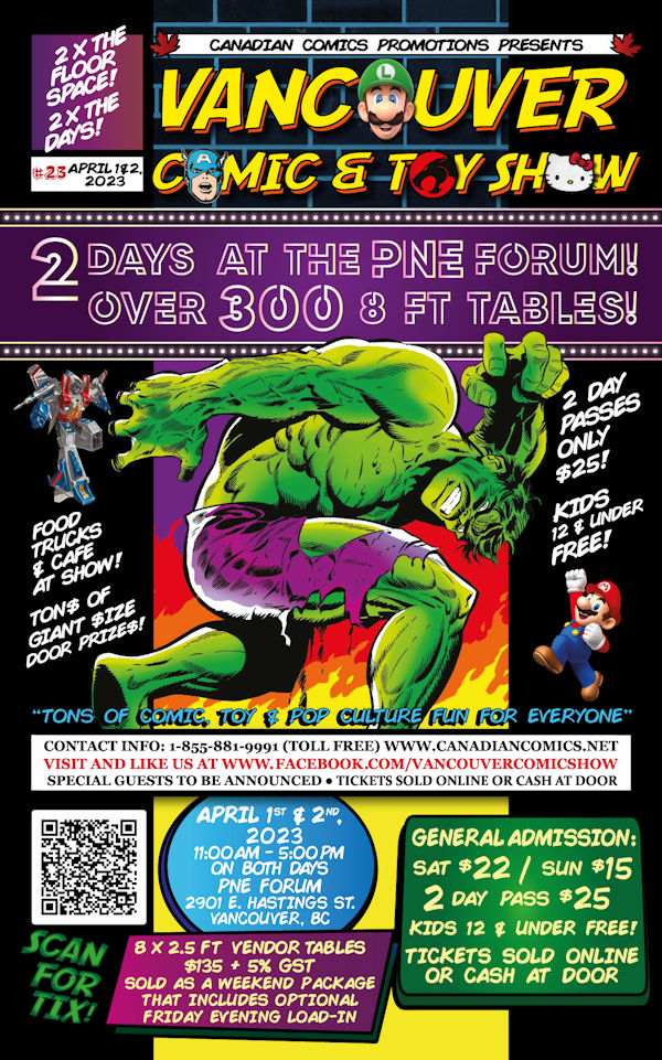 Vancouver Comic and Toy Show 23 Flyer.